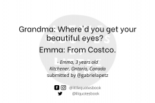 Where'd you get your beautiful eyes? Costco!